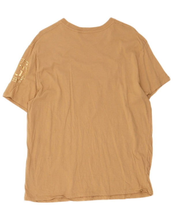 Guess T-Shirt Graphique Femme UK 18 XL Coton Beige