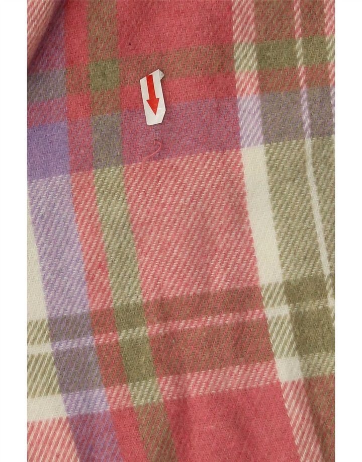 vintage Chemise en flanelle pour hommes Grand chèque rose Acrylique