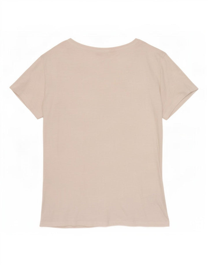 Levi's T-Shirt Femme UK 14 Medium Blanc Moucheté