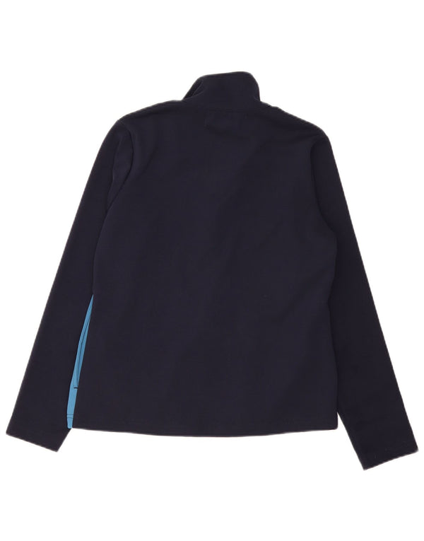 KAPPA Veste de survêtement pour femme UK 14 Bleu marine moyen Colourblock