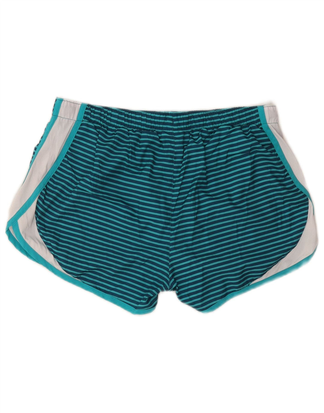 NEW BALANCE Short de sport pour femme UK 14 Bleu marine moyen rayé