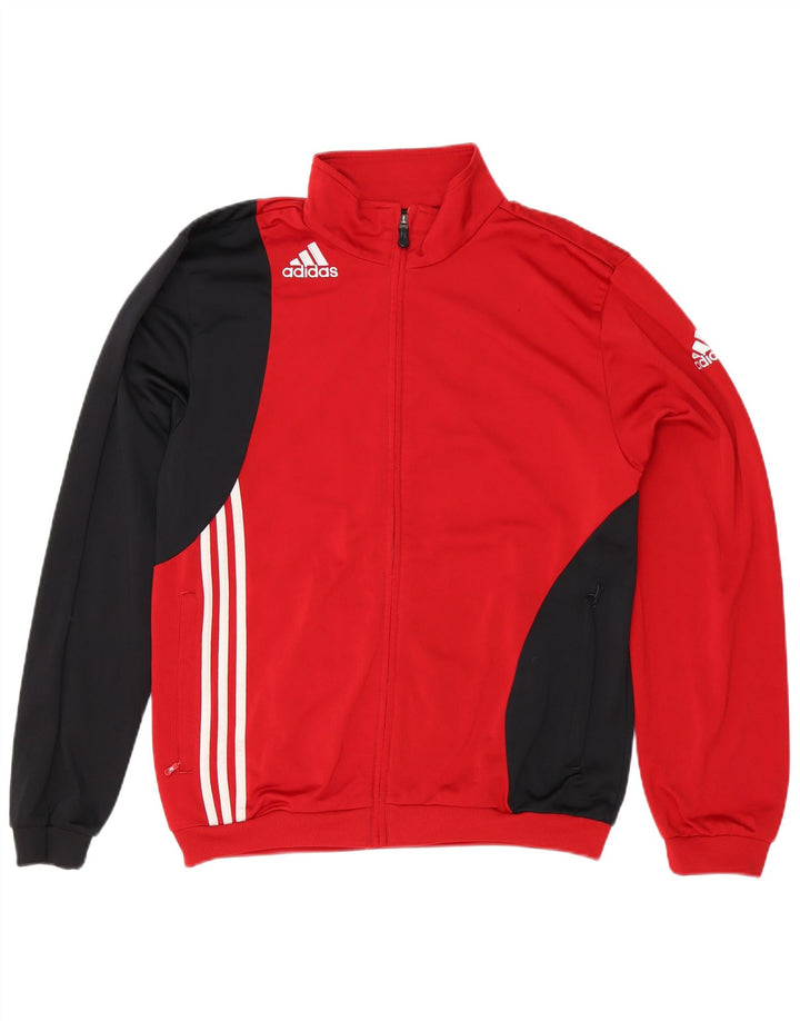 Adidas Veste de survêtement pour homme UK 40/42 Rouge moyen Polyester colour block