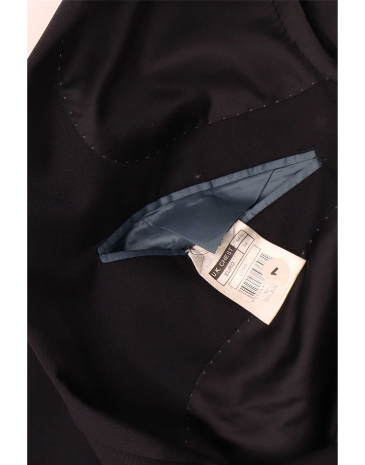 Marks & Spencer Veste blazer longue à 2 boutons pour homme UK 44 XL Bleu marine
