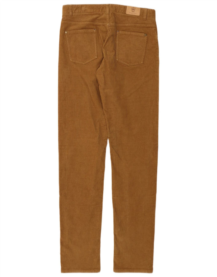 MASSIMO DUTTI Pantalon Slim en Velours Côtelé Garçon 13-14 Ans W28 L32 Coton Marron