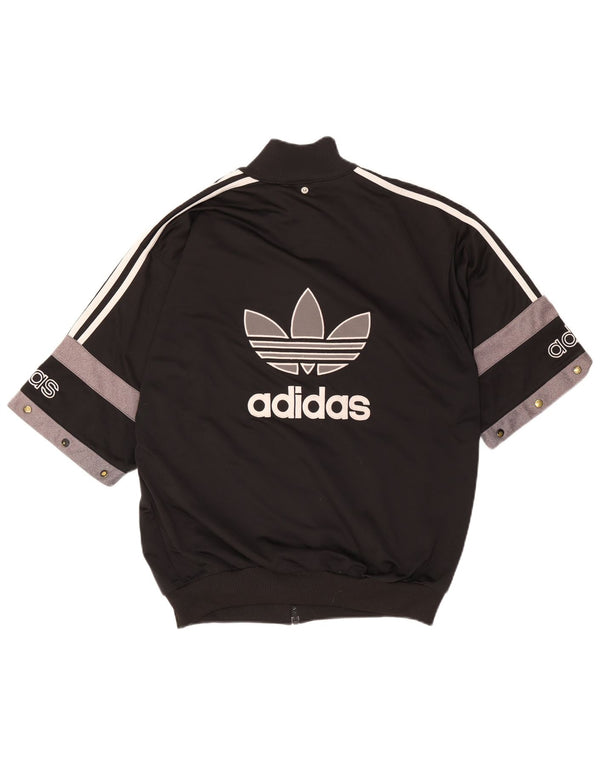 ADIDAS Veste de survêtement graphique pour hommes UK 40/42 Noir moyen Colourblock