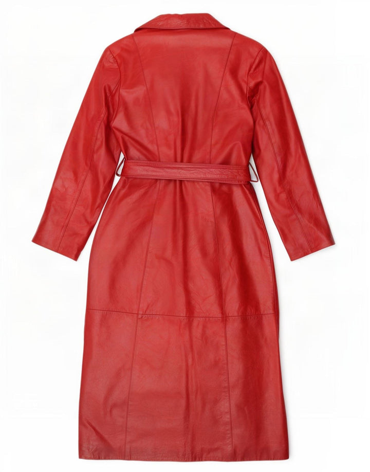 Davin Manteau en cuir pour femme IT 44 Rouge moyen