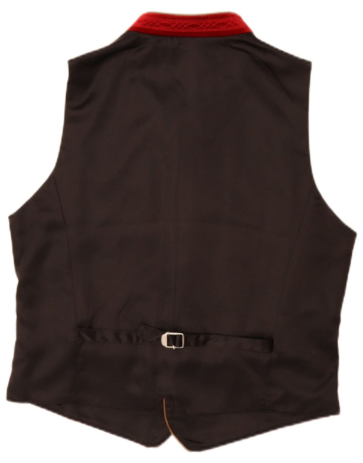 STOCKERPOINT Gilet Trachten Velours Homme EU 48 Petit Coton Rouge