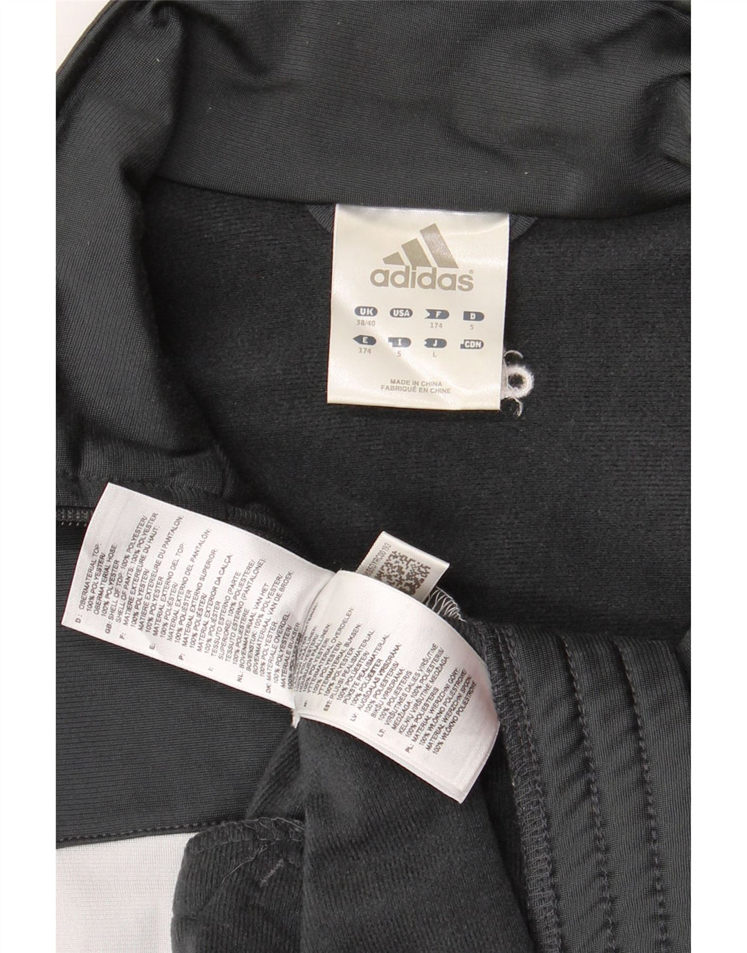 ADIDAS Veste de survêtement pour homme UK 38/40 Gris moyen Colourblock
