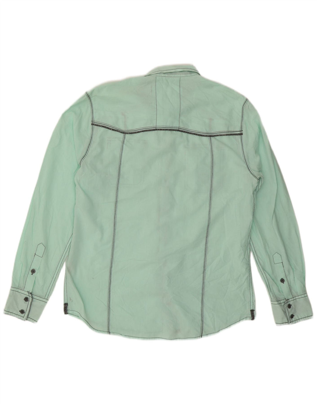 BKE Chemise coupe standard pour homme en coton vert grand