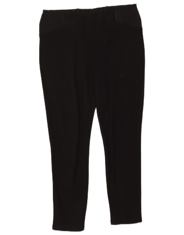 Zara Womens Crop Leggings UK 16 Grand Noir