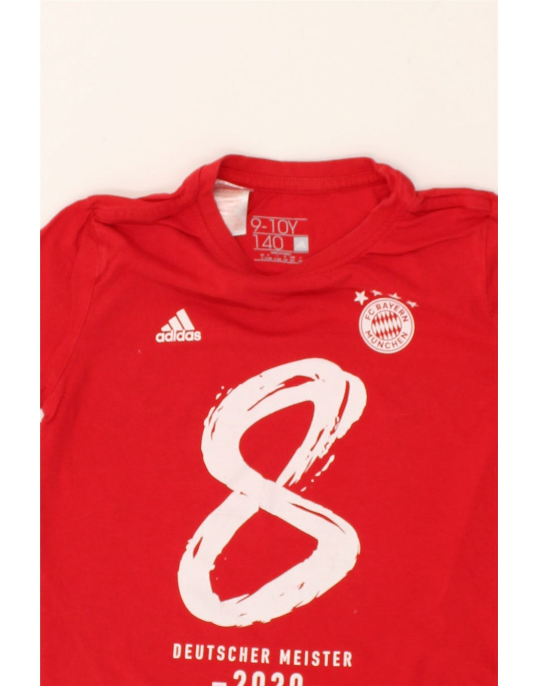 ADIDAS Boys Graphic T-Shirt Top 9-10 Years Red Cotton | Vintage Adidas | Thrift | Second-Hand Adidas | Used Clothing | Messina Hembry 