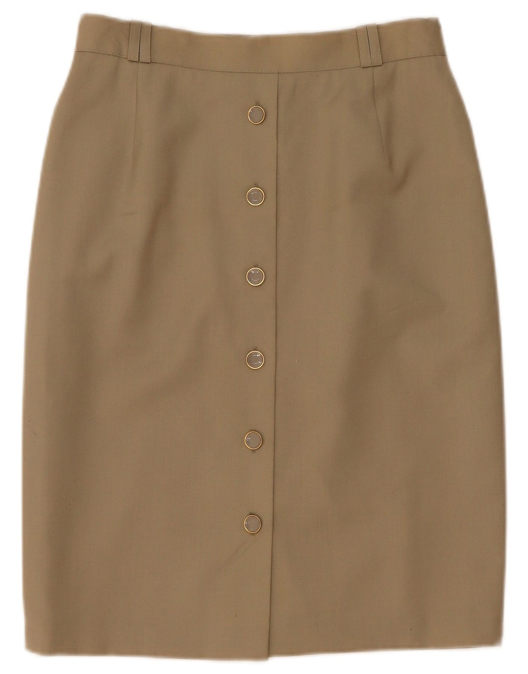 Bianca Jupe droite femme EU 40 Medium W28 Beige Laine vierge