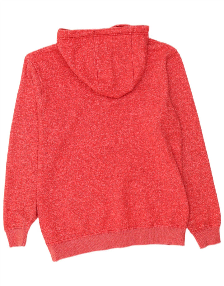 Animal Pull à capuche zippé pour homme en coton moucheté rouge moyen