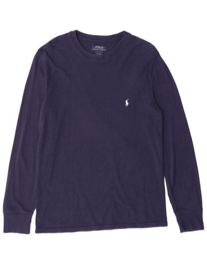 POLO RALPH LAUREN Haut Homme Manches Longues Bleu Marine Moyen Coton