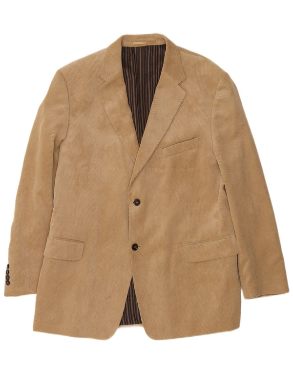 DOUGLAS Veste blazer à 2 boutons en velours côtelé pour homme IT 46 3XL Beige Polyester