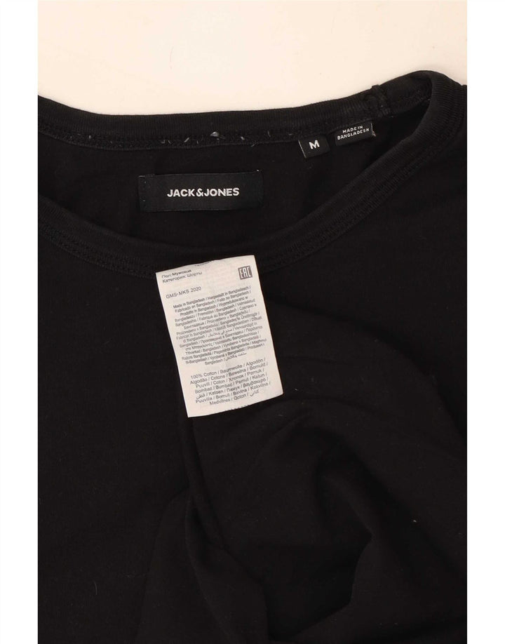 Jack & Jones T-Shirt Graphique Homme Noir Moyen Coton