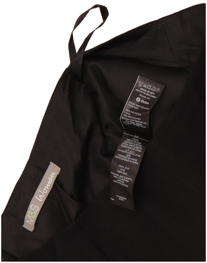 Marks & Spencer Jupe crayon pour femme UK 8 Small W28 Noir Polyester