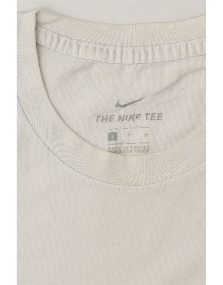 NIKE Mens Graphic T-Shirt Top Small White Cotton Vintage Nike and Second-Hand Nike from Messina Hembry 