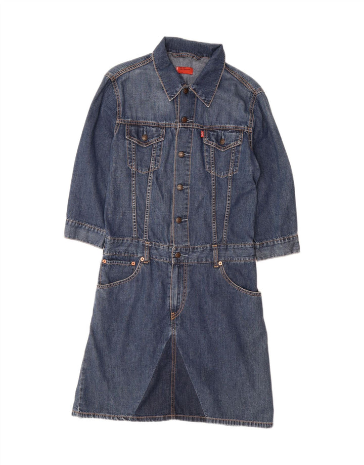 LEVI'S Robe en jean à manches 3/4 pour fille 11-12 ans Bleu moyen