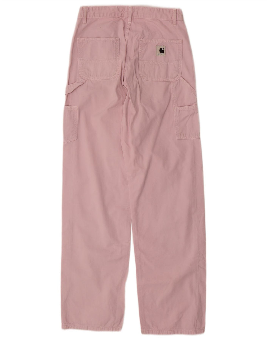 CARHARTT Pantalon Cargo Droit Femme W25 L29 Rose Coton