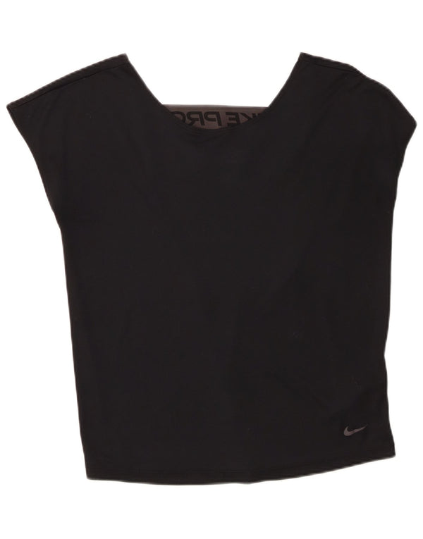 Nike Femmes Dri Fit Surdimensionné Débardeur Graphique UK 6 XS Noir Polyester
