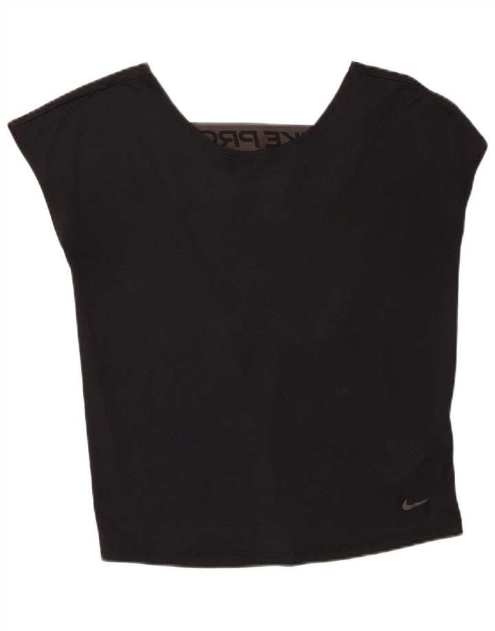 Nike Femmes Dri Fit Surdimensionné Débardeur Graphique UK 6 XS Noir Polyester