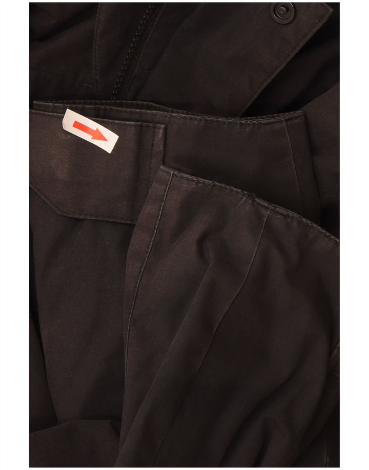 Jack Wolfskin Veste coupe-vent à capuche pour homme UK 40/42 Large Noir Polyester