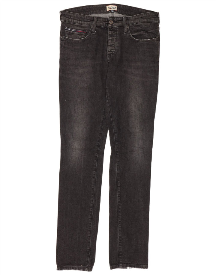 Tommy Hilfiger Jean Slim Homme W33 L34 Gris Coton