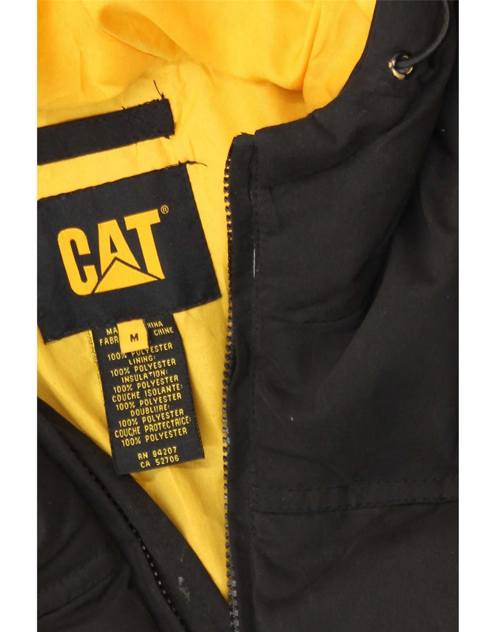 Caterpillar Veste matelassée à capuche pour homme UK 38 Medium Noir Polyester