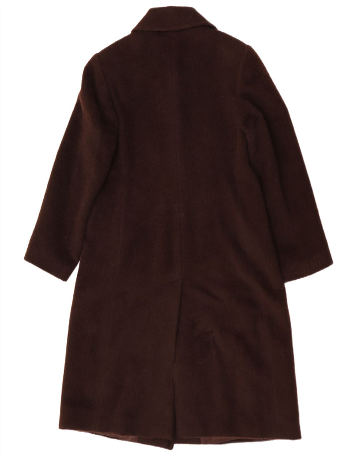 vintage Femme Pardessus IT 48 XL Laine Brune