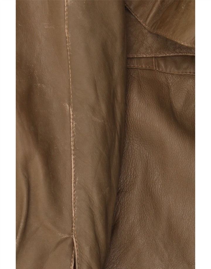 LIVERPOOL Veste en cuir militaire pour homme IT 54 2XL Cuir marron