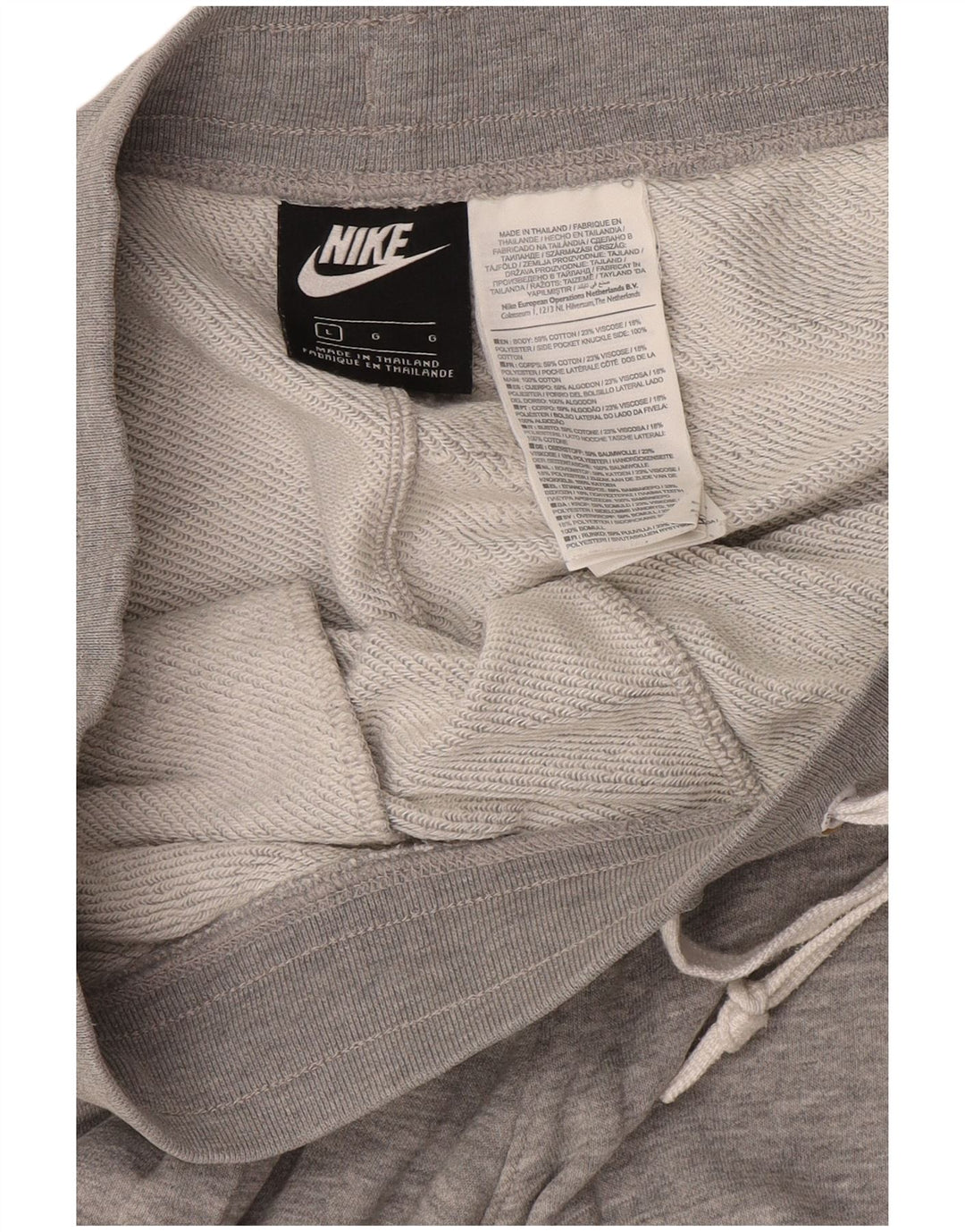 Nike Short de sport graphique pour homme en coton moucheté gris Taille L
