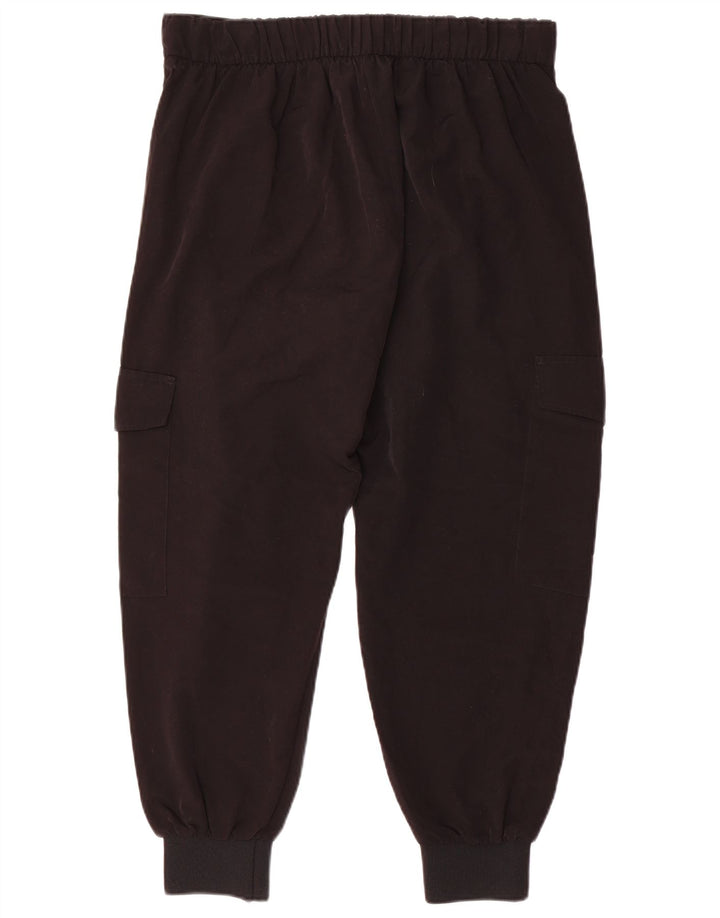 Pantalon Cargo Joggers Femme ZARA Large W3 Noir Polyester