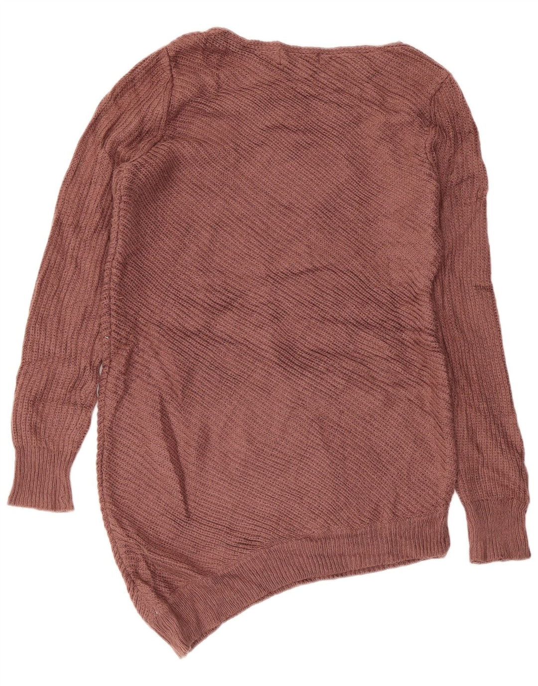 MOSSIMO Pull asymétrique à col bateau pour femme UK 12 Marron moyen