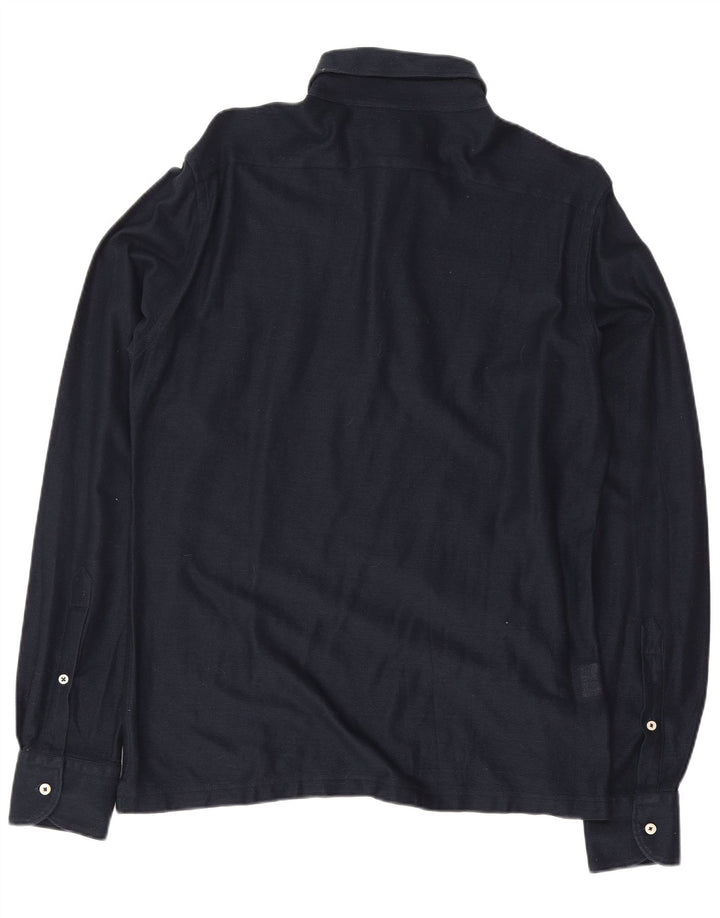 Boggi Chemise Pull Homme Bleu Marine Moyen Coton