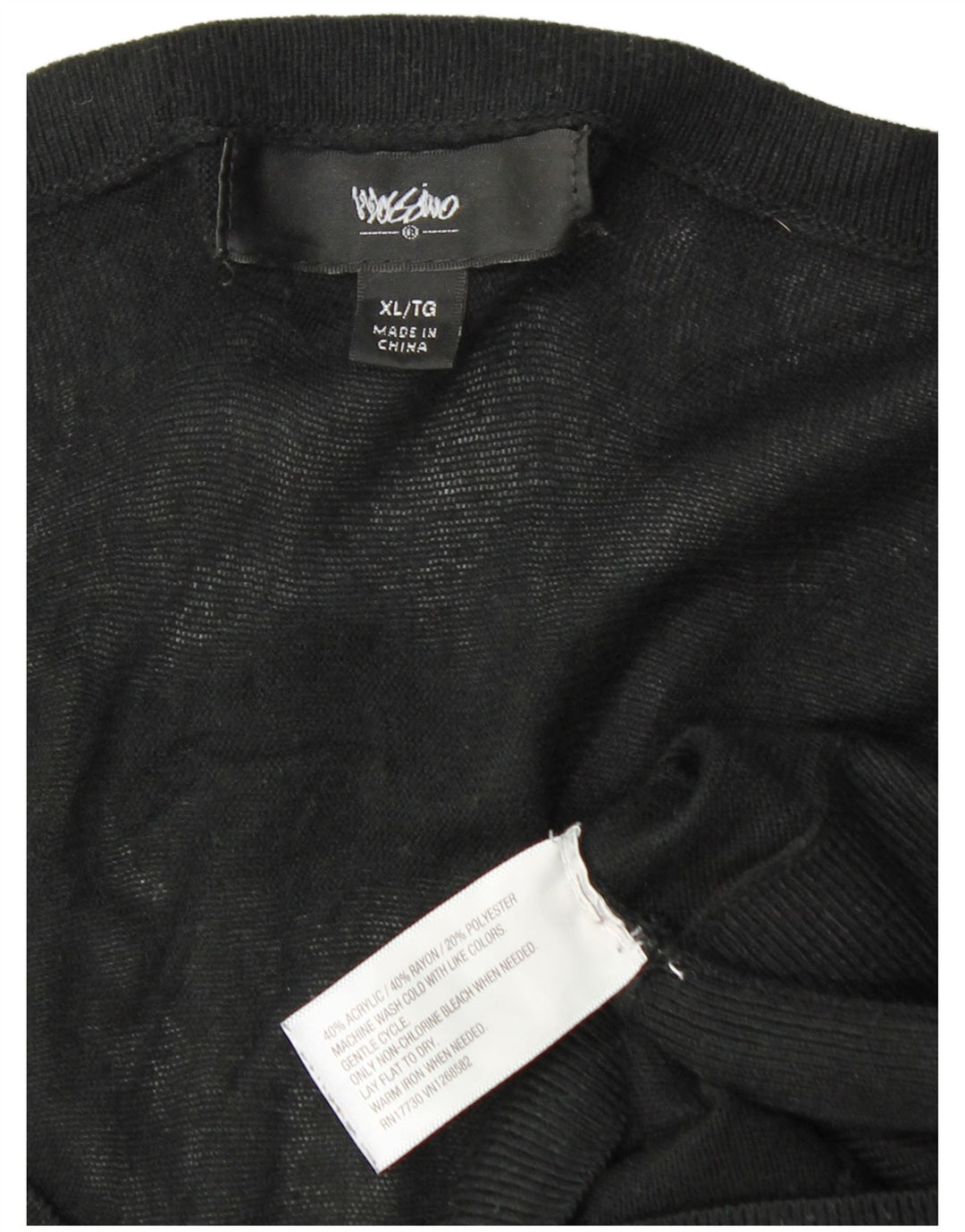 MOSSIMO Robe pull à manches longues chauve-souris pour femme UK 18 XL Acrylique noir