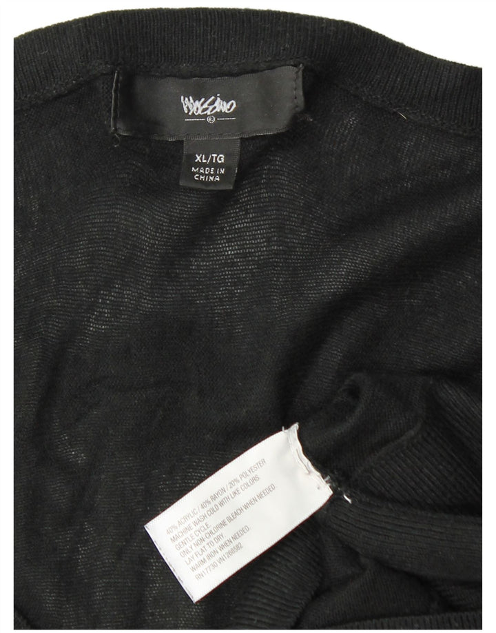 MOSSIMO Robe pull à manches longues chauve-souris pour femme UK 18 XL Acrylique noir