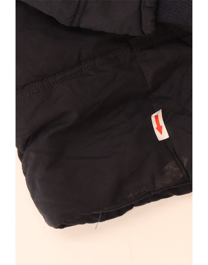 Fat Face Manteau rembourré à capuche pour femme UK 8 Small Bleu marine Polyester