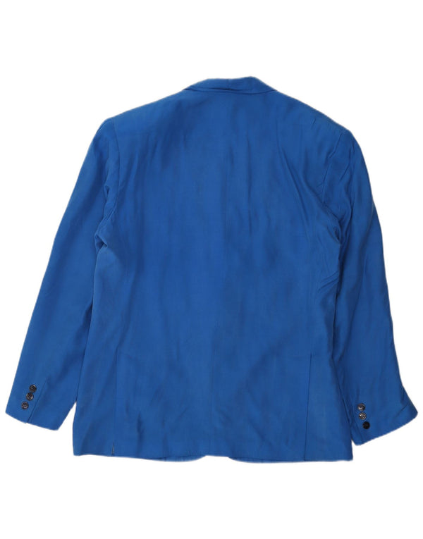 vintage Homme 3 Bouton Blazer Veste IT 48 Bleu Moyen