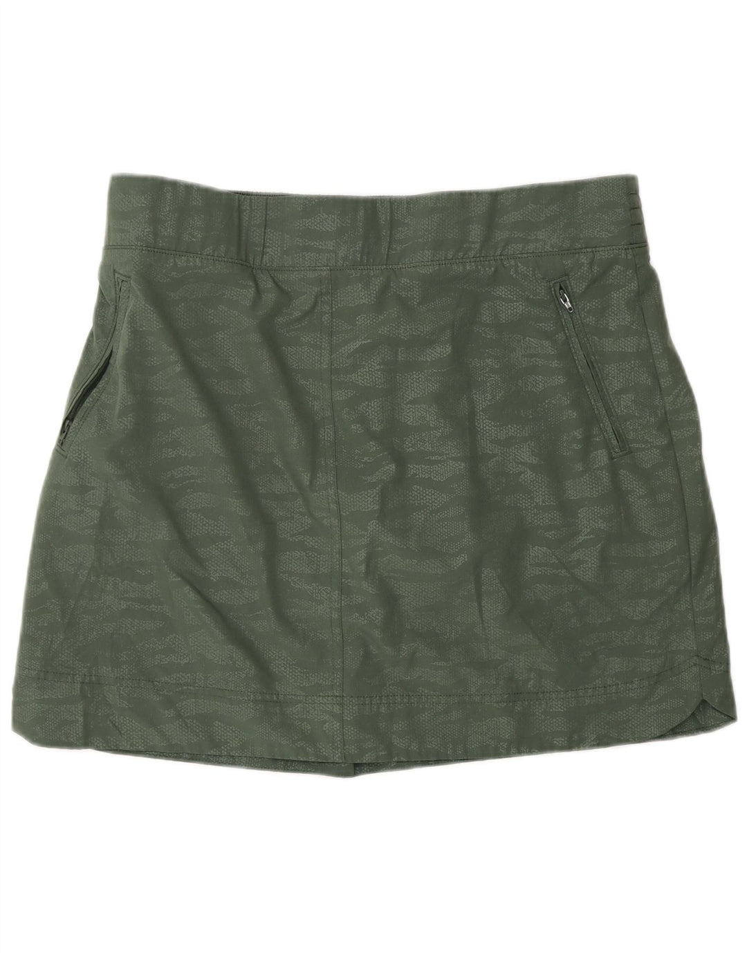 Orvis Jupe-short taille haute pour femme UK 18 XL Vert Camouflage Polyester