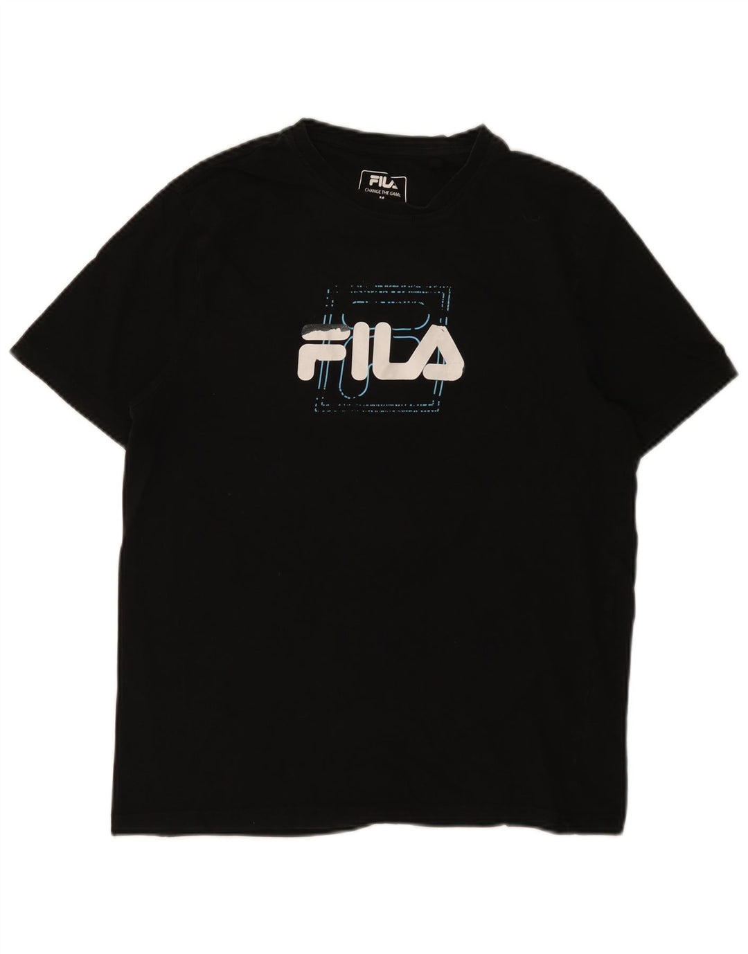 Fila T-Shirt Graphique Homme Noir Moyen Coton