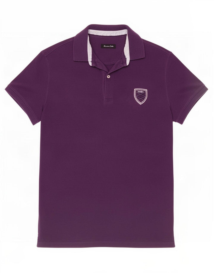 Massimo Dutti Polo Homme Violet Moyen Coton