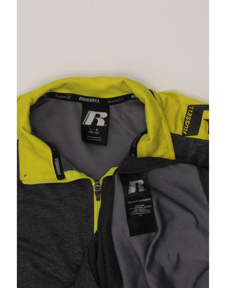 RUSSELL ATHLETIC Haut de Survêtement Pull pour Garçon 10-11 Ans Grand Gris