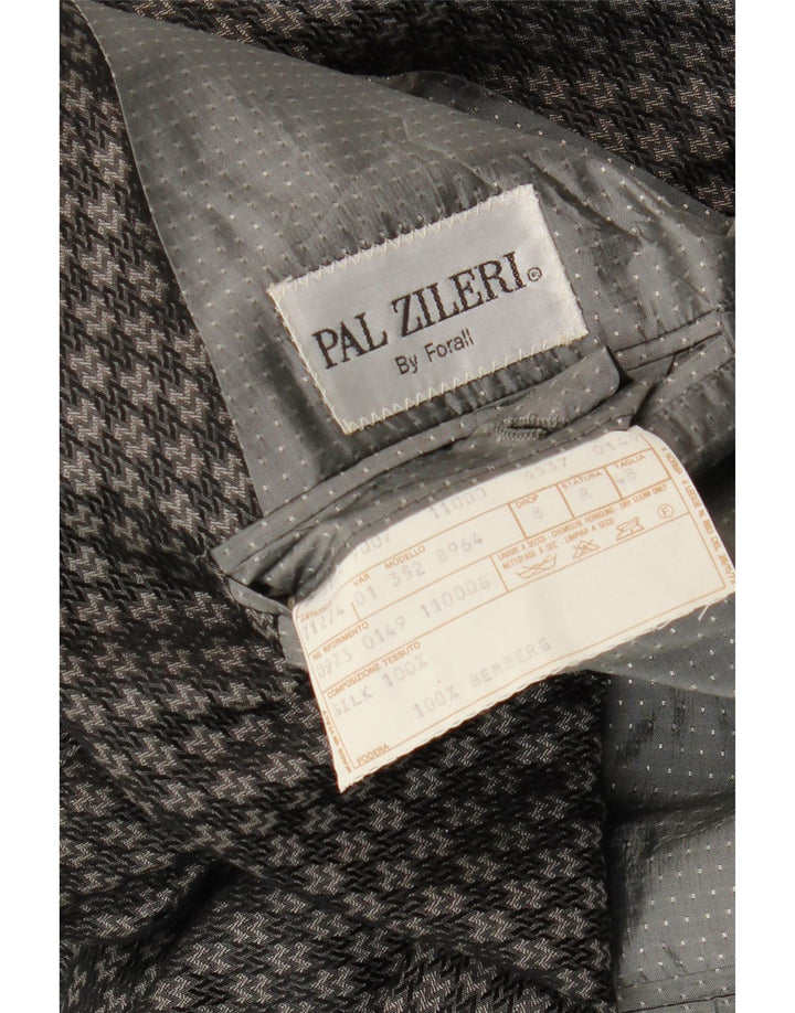 Pal Zileri Veste Blazer Croisée Homme IT 48 Gris Moyen Géométrique