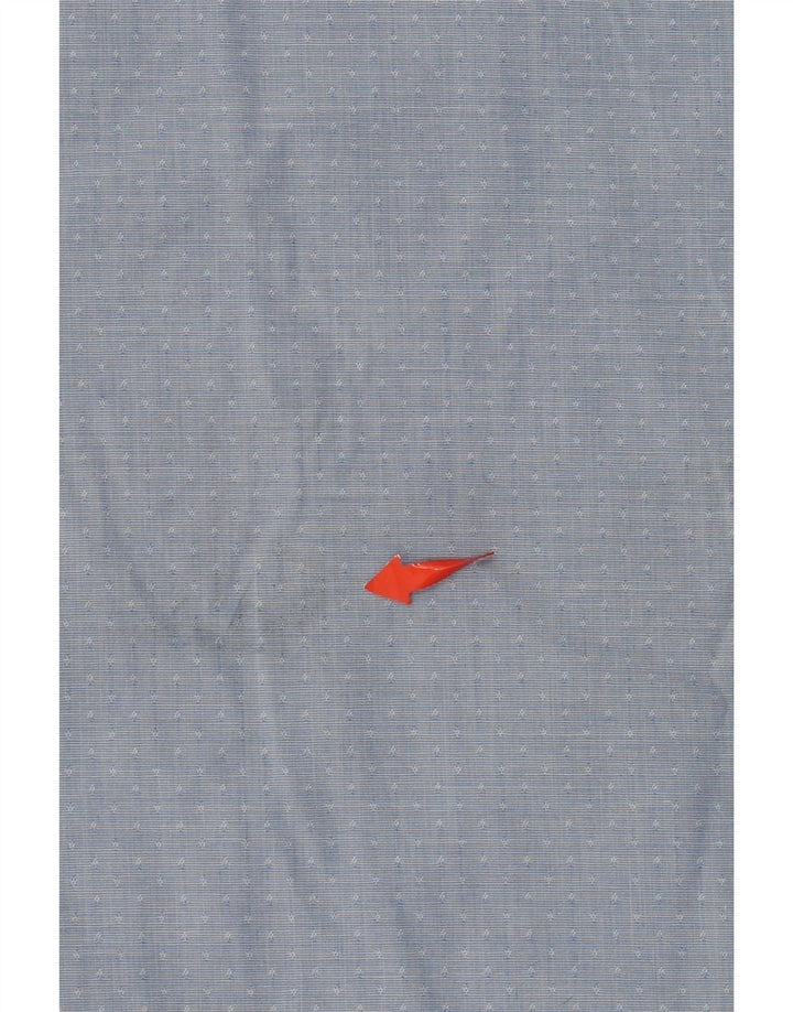 CALVIN KLEIN Chemise Slim Fit Homme Taille 18 2XL Coton Tacheté Bleu