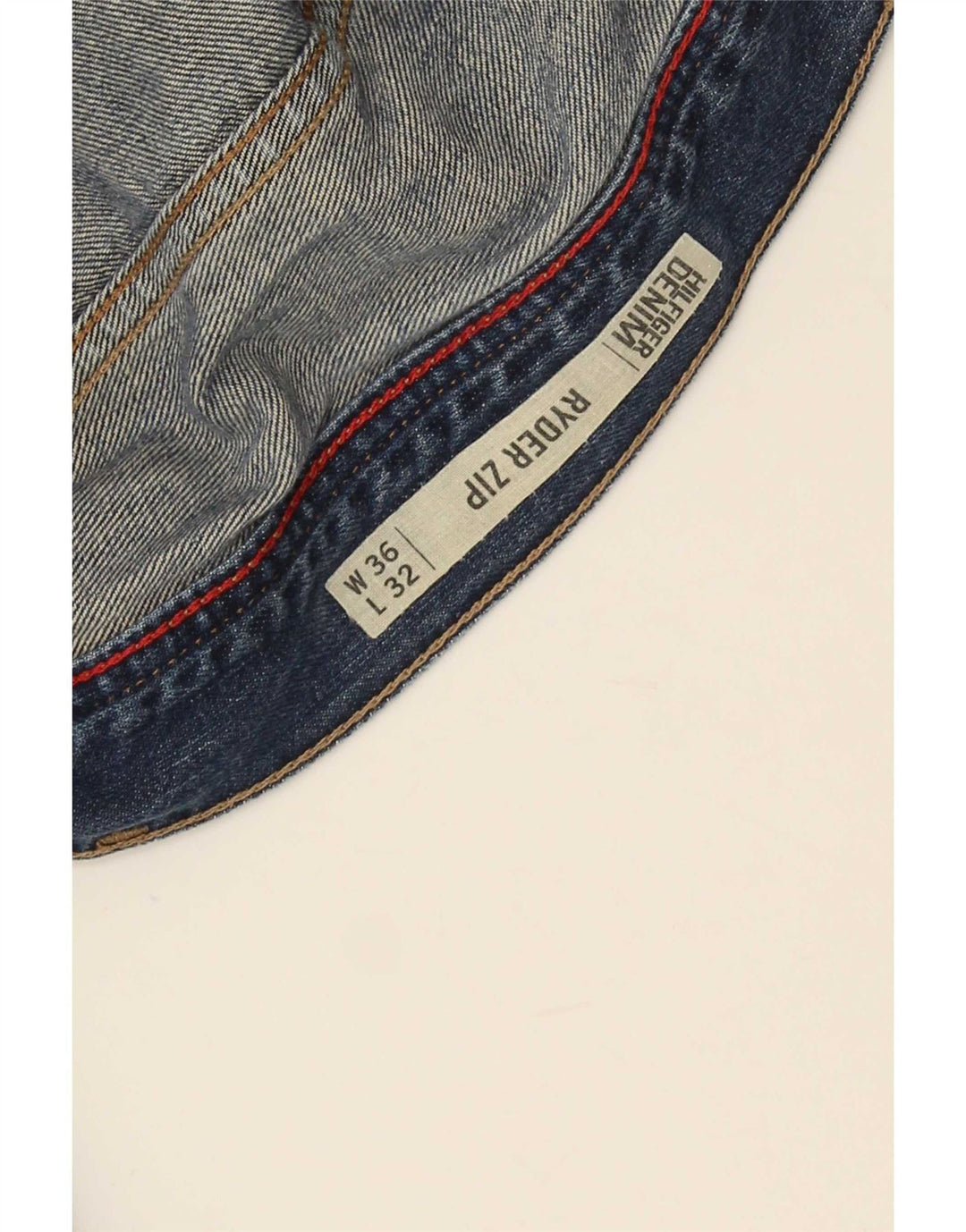 Tommy Hilfiger Jean Ryder Zip Regular Droit Homme W36 L32 Bleu