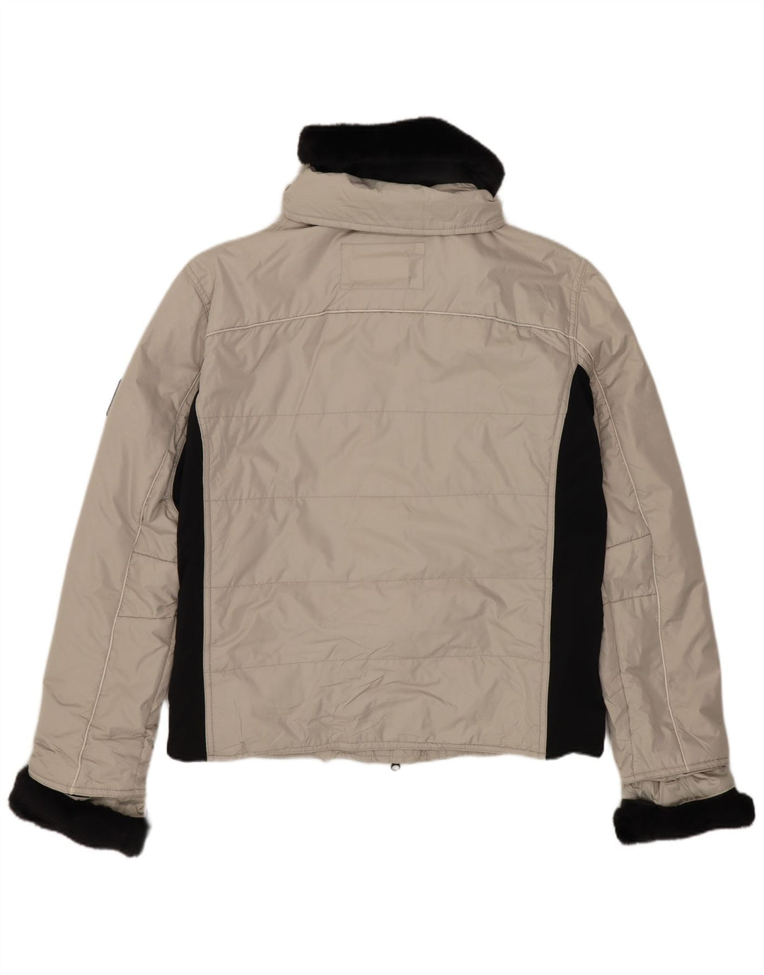 TCM Veste matelassée surdimensionnée pour femme UK 8/10 Small Beige Colourblock