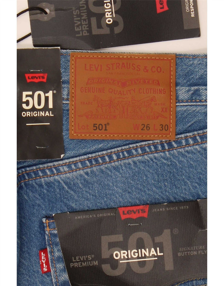 Levi's Jean Droit 501 Femme Bleu W26 L30 Coton