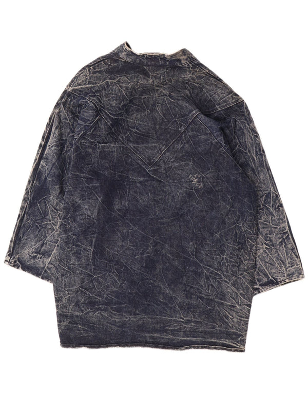 CHRISTIE OF CALIFORNIA Manteau en jean surdimensionné pour femme US 14 XL Bleu marine