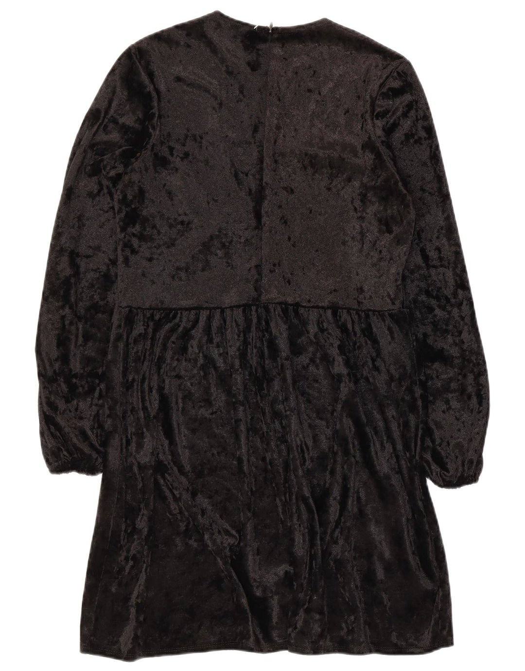 Asos Robe trapèze à manches longues pour femme UK 8 Small Noir Polyester